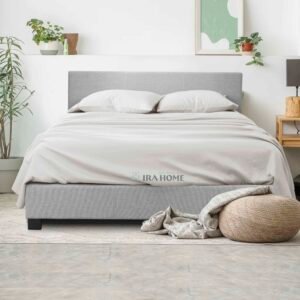 100% Egyptian Cotton 4 Piece Sheet Set For King Size Bed (Light Grey)